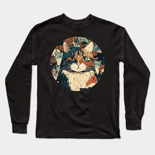 Splash Art Cat - Gifts for Cat lovers - Cute Cats Long Sleeve T-Shirt